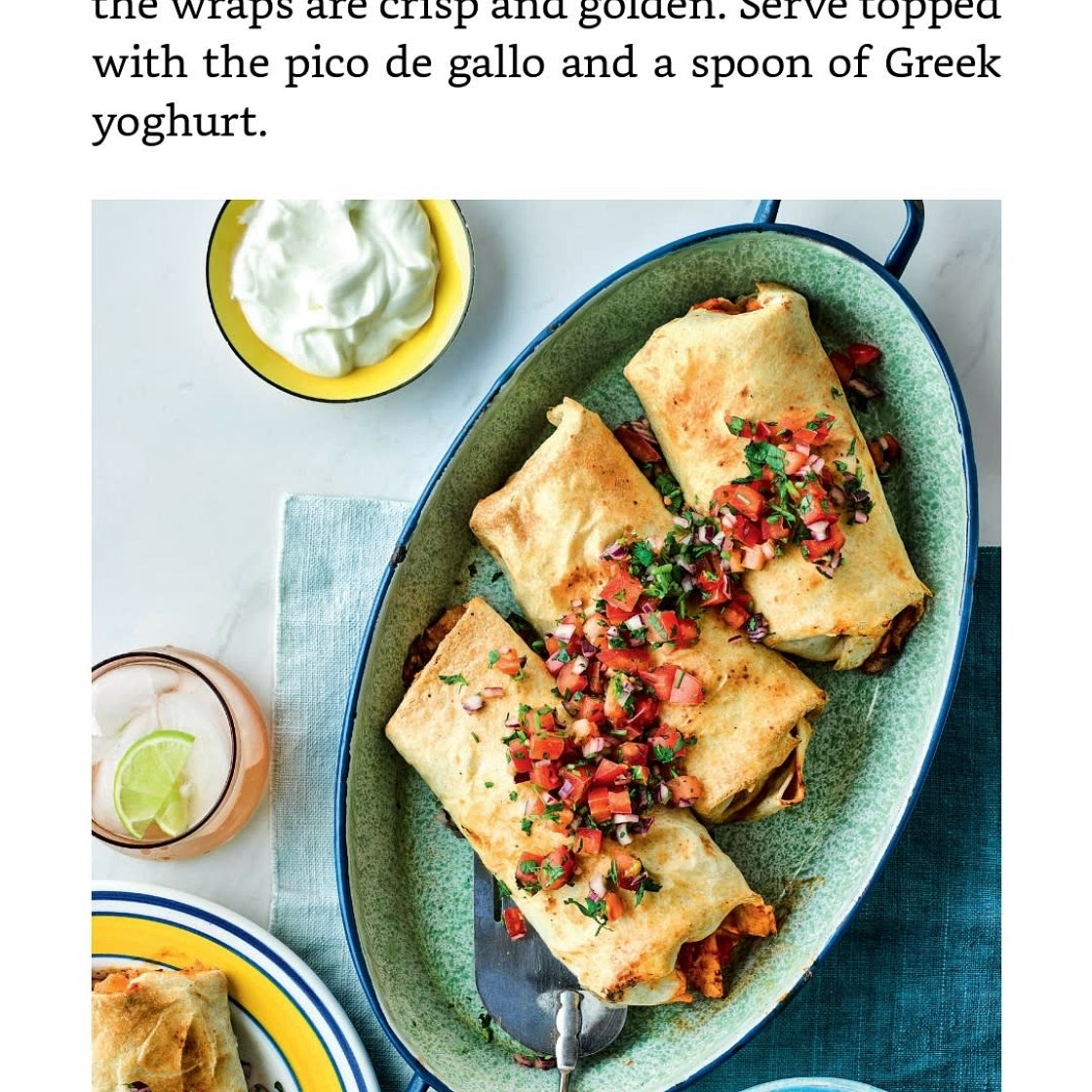 Baked chimichanga