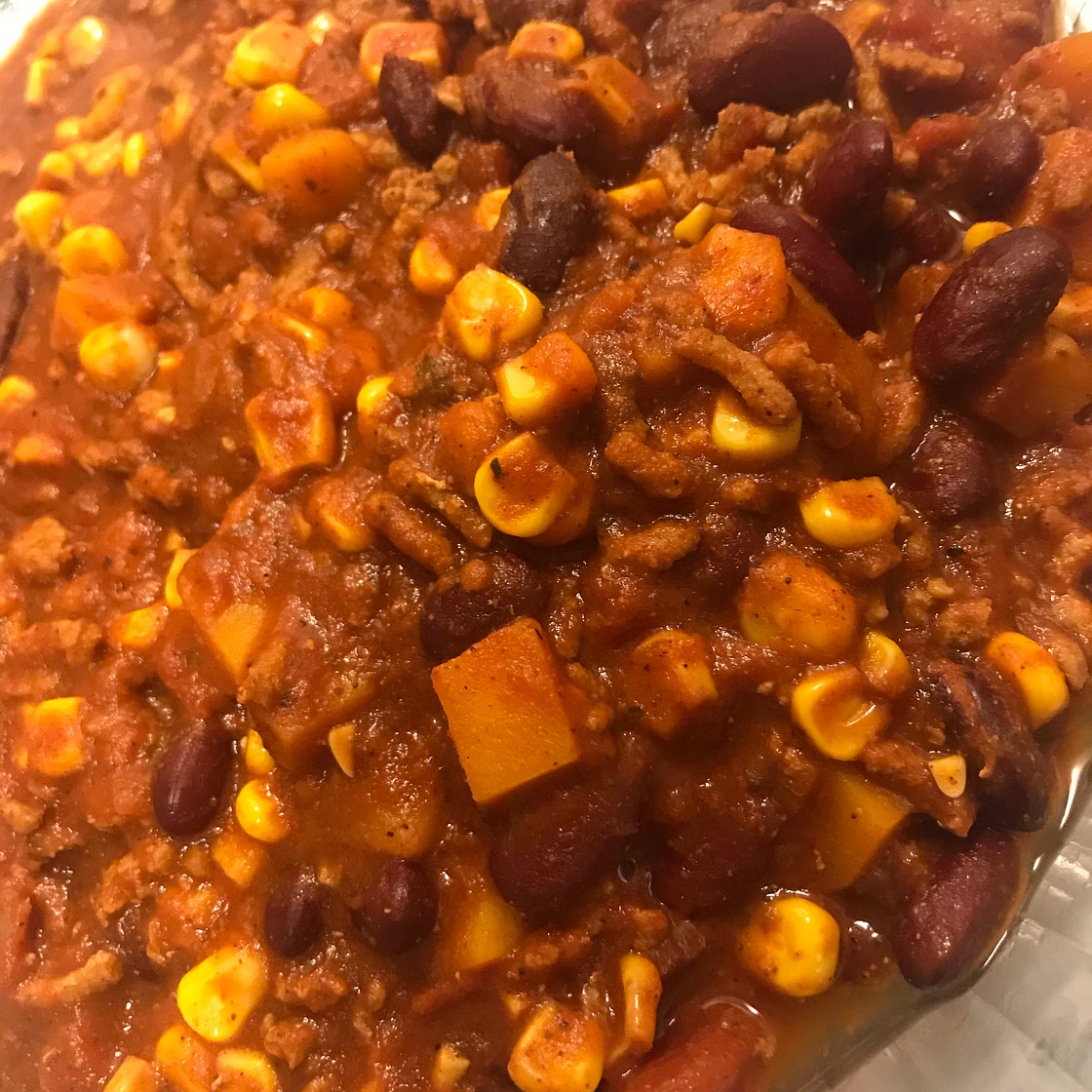 Butternut Squash and Turkey Chili