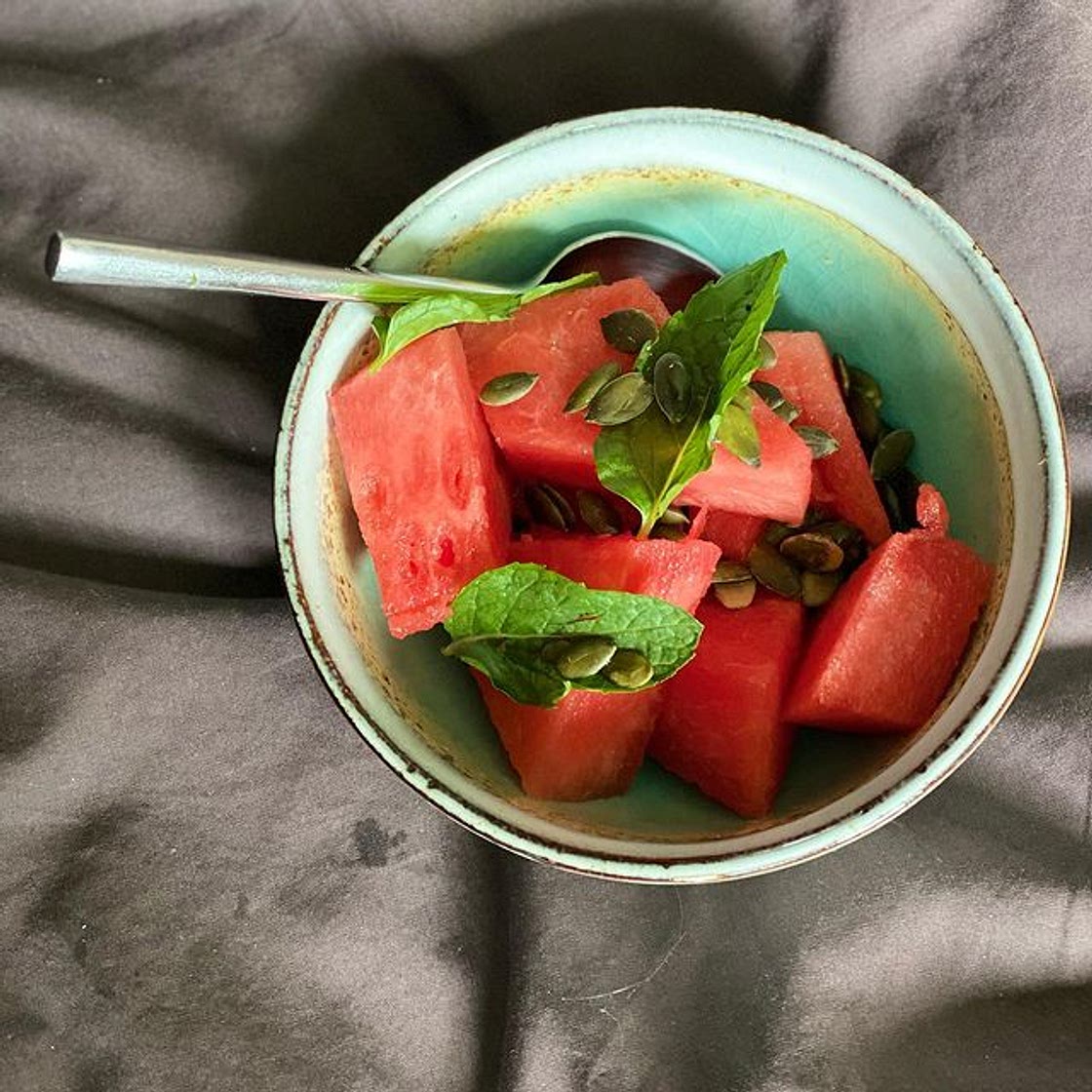 Watermelon, Mint and Sunflower Seed snack