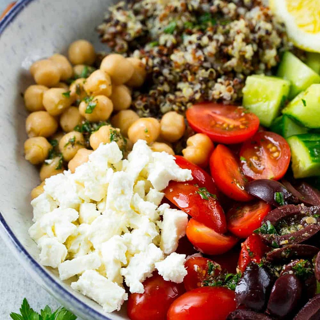 Greek Quinoa Salad Bowl Recipe