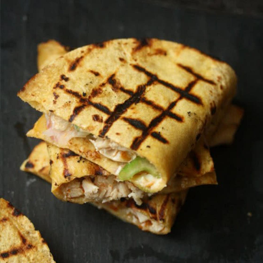 Grilled Buffalo Chicken Quesadillas