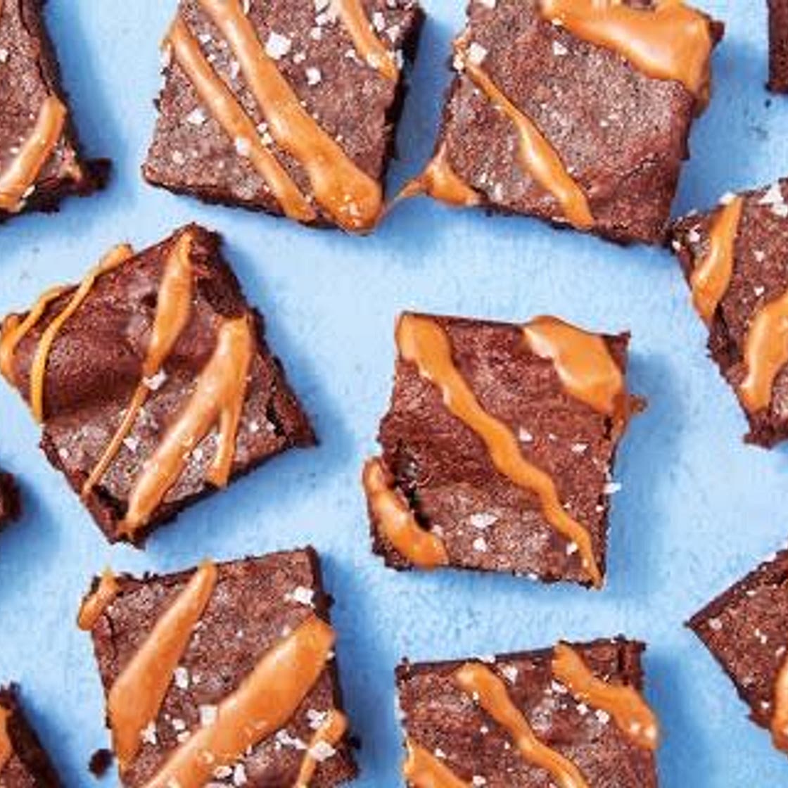 Gooiest Salted Caramel Brownies