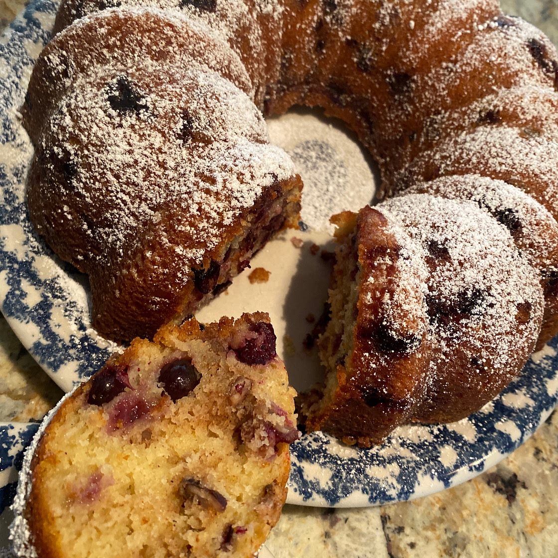 Blueberry Sour Cream Coffee Cake