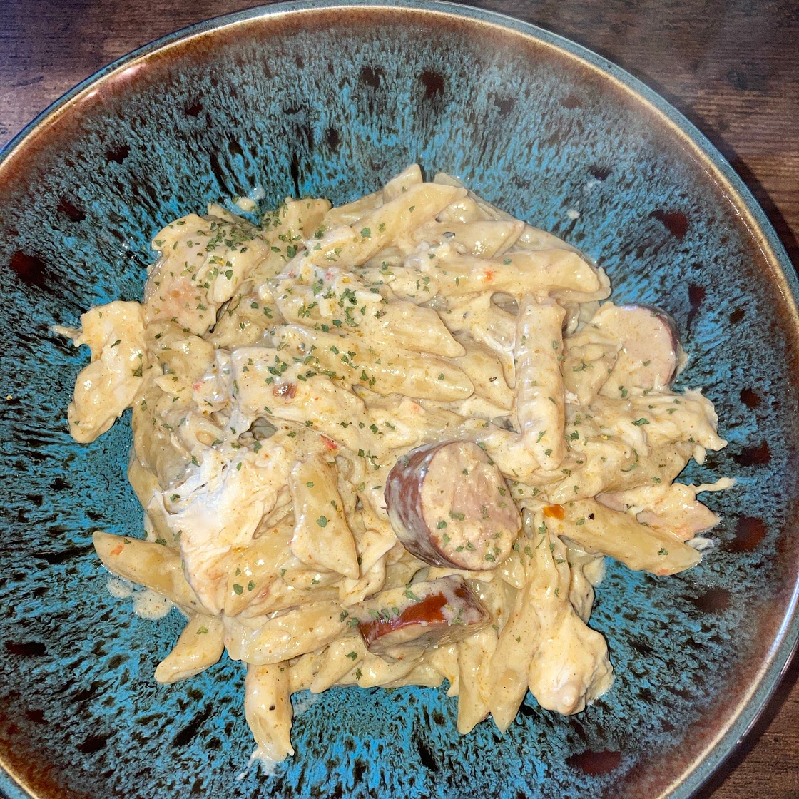 Slow Cooker Cajun Chicken Alfredo