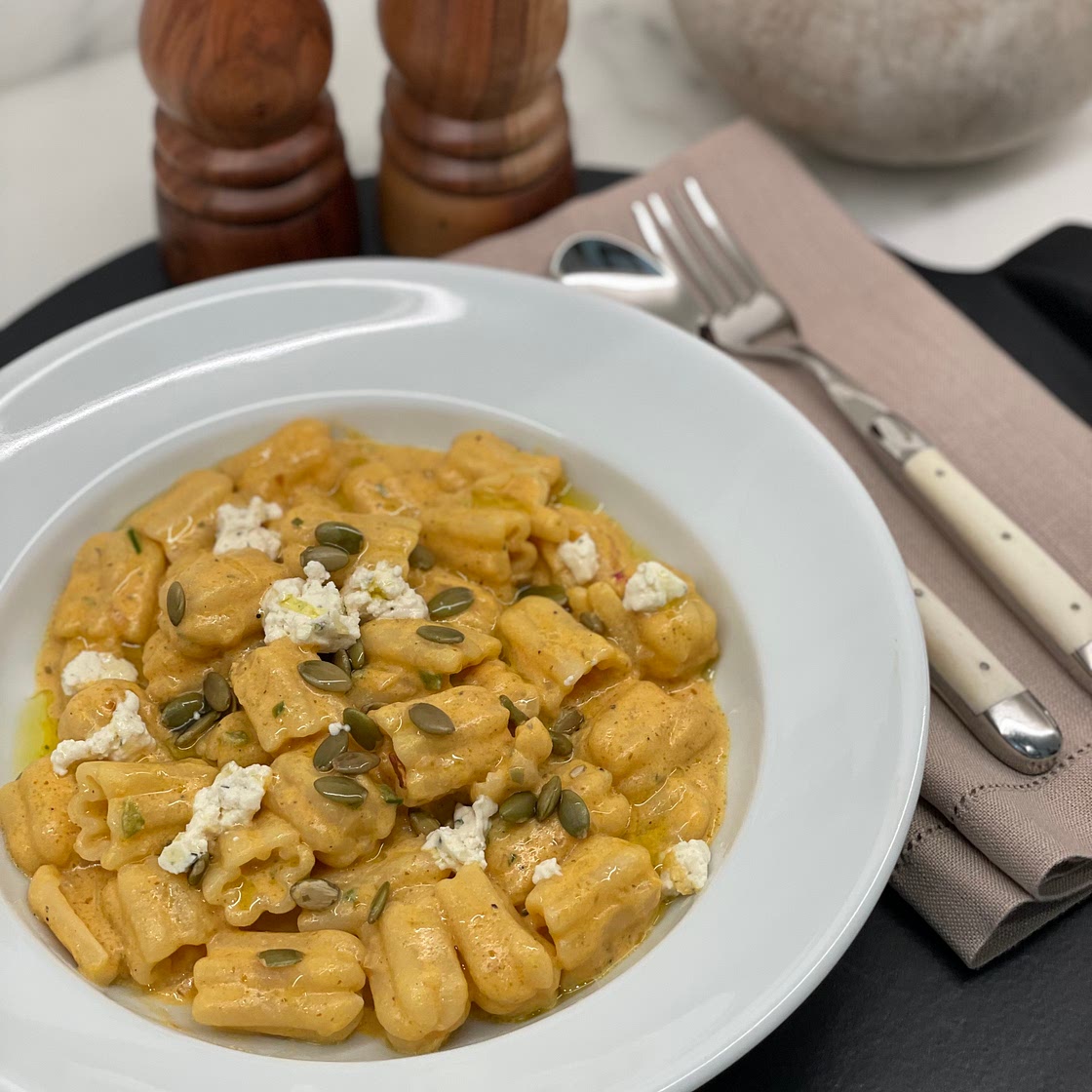Pumpkin and Boursin Mac n Cheese