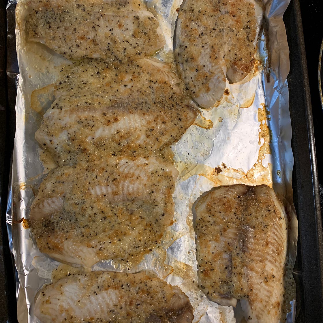 Broiled Tilapia Parmesan