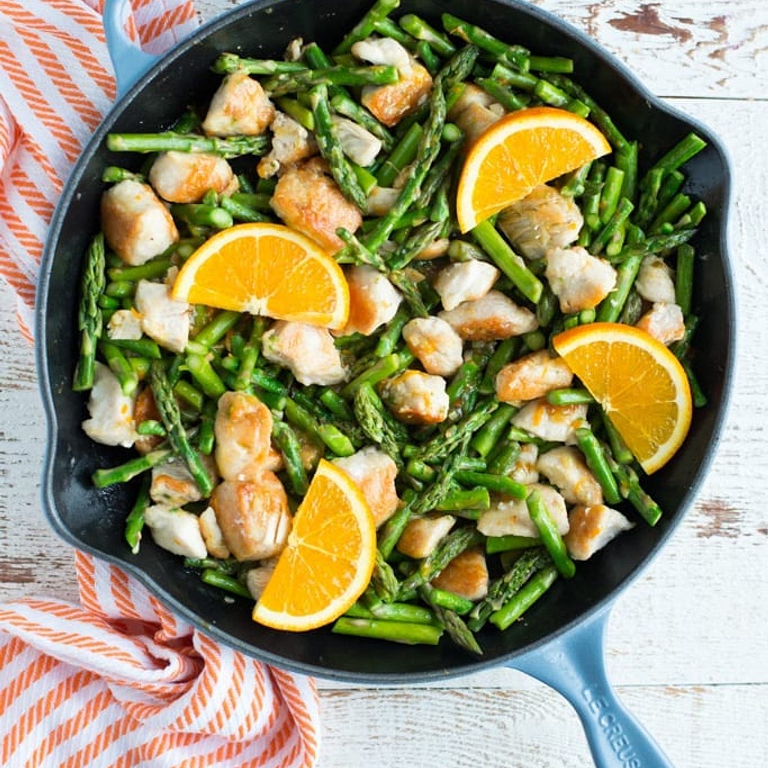 One-Pan Orange Chicken Asparagus Stir-Fry