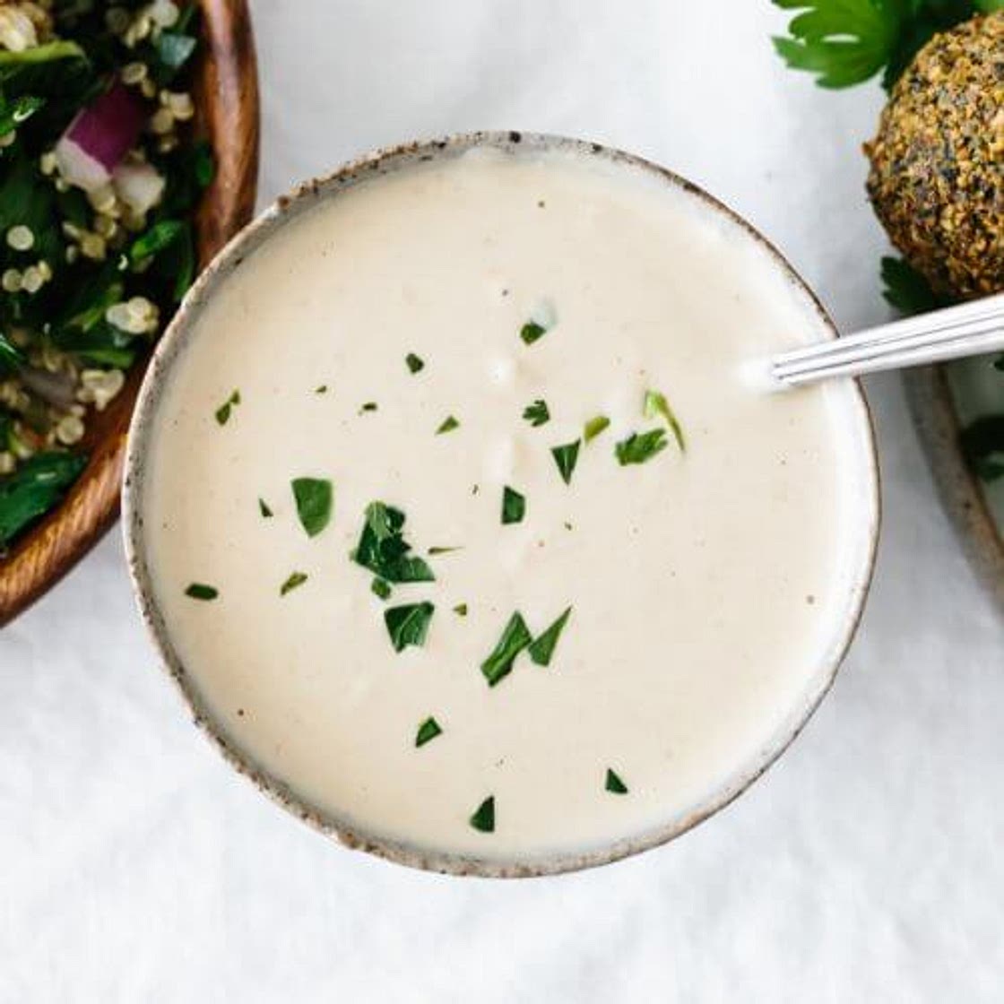 The BEST Tahini Sauce Recipe (How to Make Tahini Sauce)