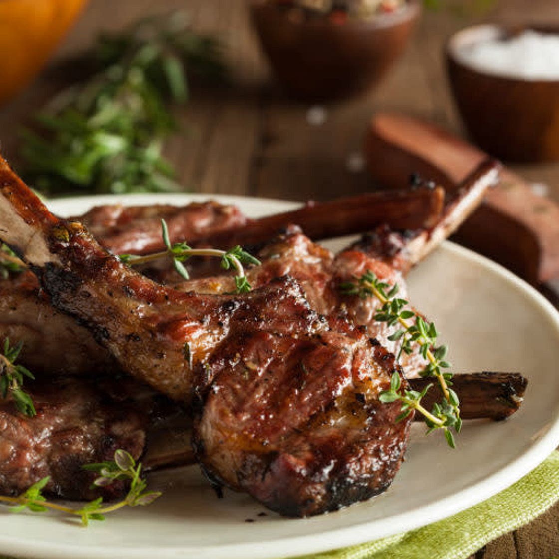 Minty Lamb with Beetroot and Charred Broccoli