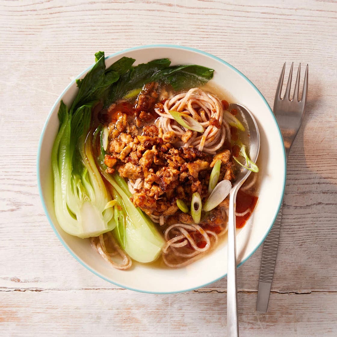 Tantanmen Stir-Fried Tofu Ramen With Chilli Oil