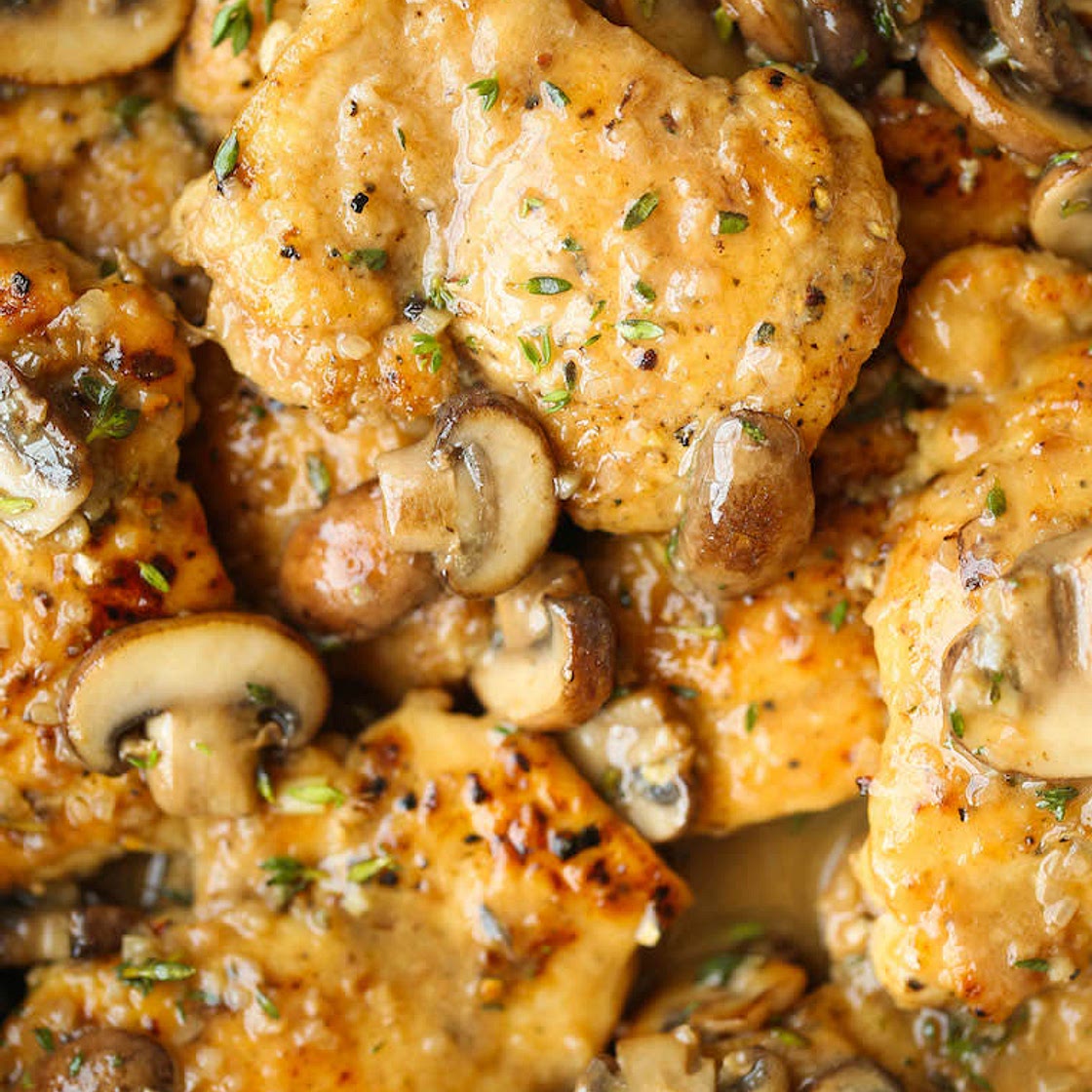 One pot chicken and mushroom orzo
