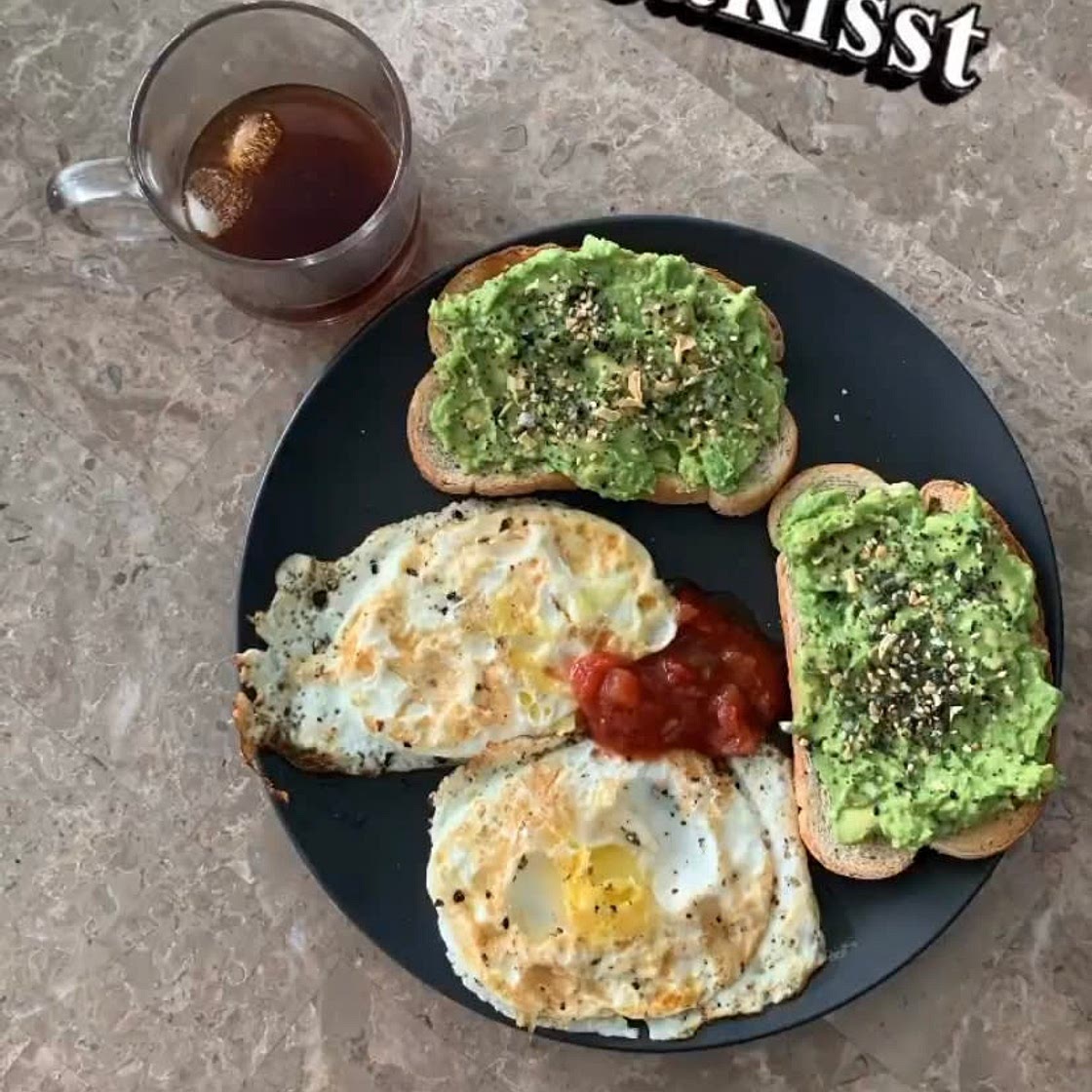 Avocado Toast and Fried Eggs