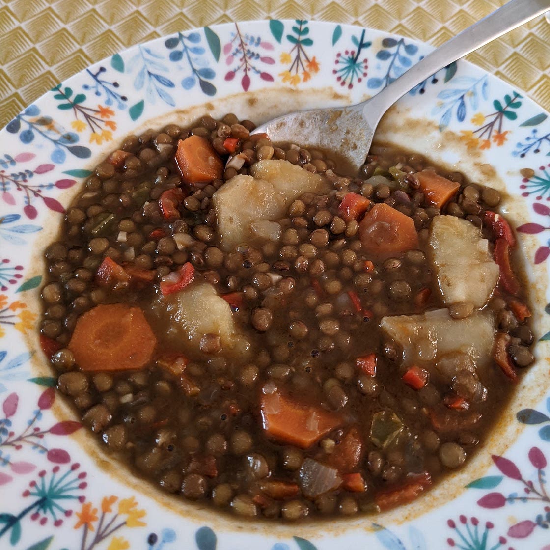 Lentejas con verduras (Paco)