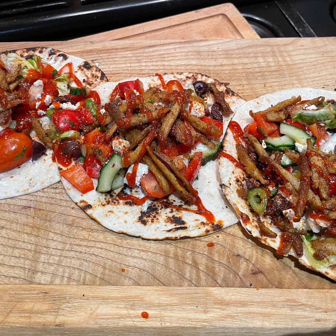 Vegetarian Shawarma Tacos