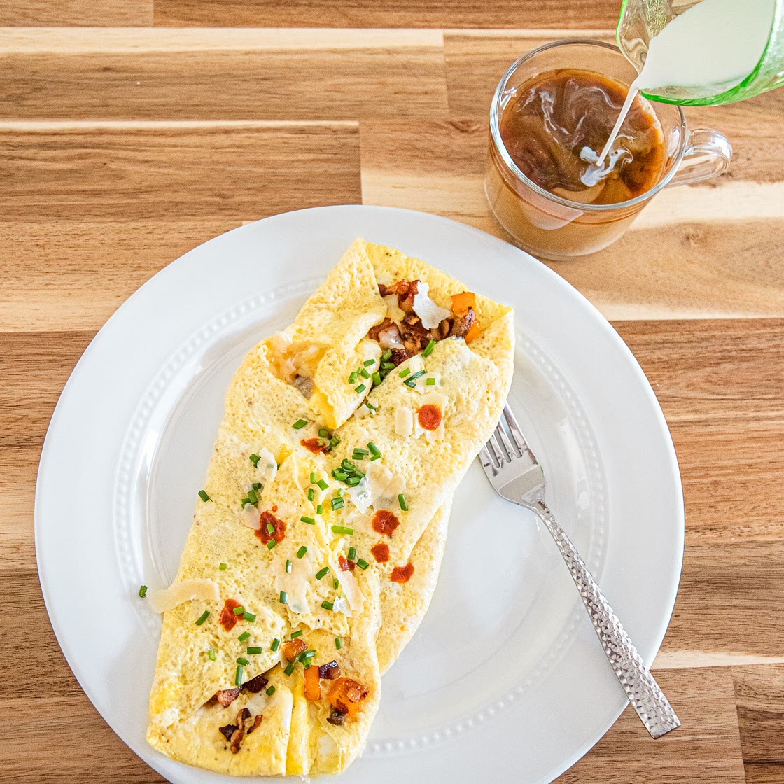 Perfect Thin Stuffed Omelettes
