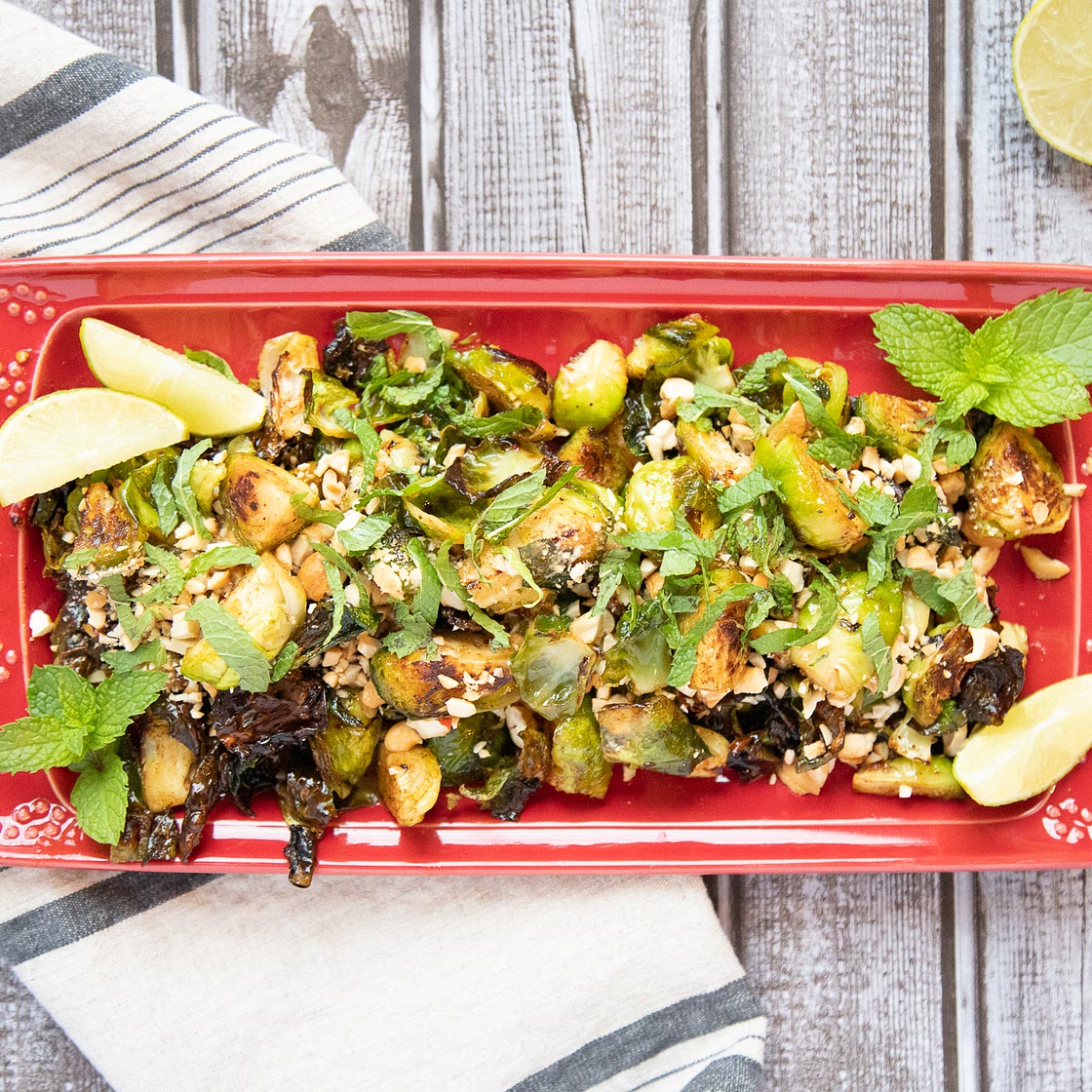 Quick Sweet and Spicy Crispy Thai Brussels Sprouts