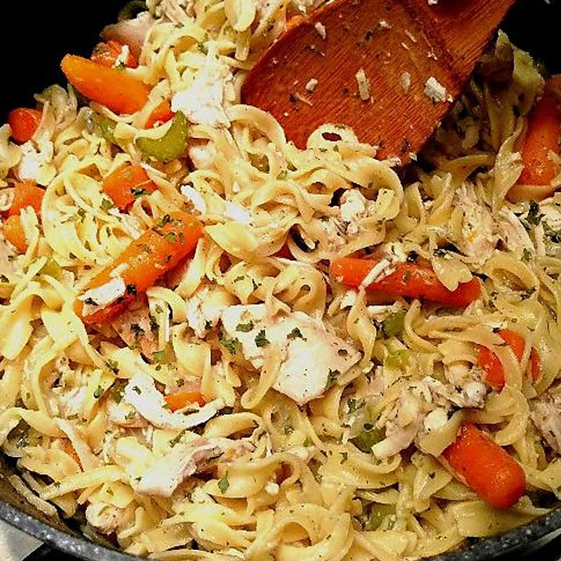 Grandma's One-Pot Chicken & Egg Noodles Recipe Is Comfort Food Done Right