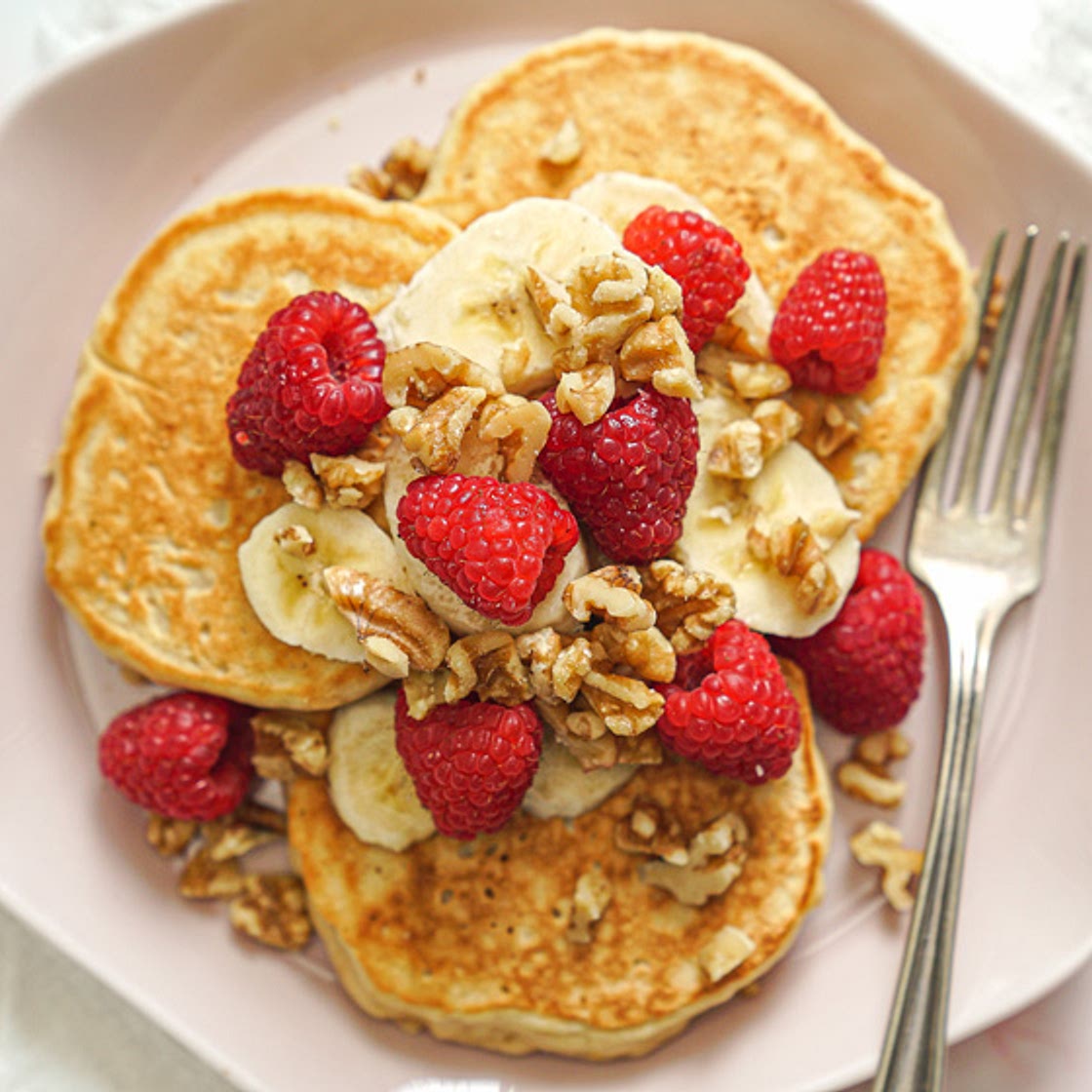Fluffy Vegan Protein Pancakes