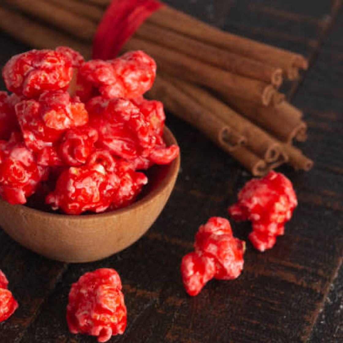 Red Hot Cinnamon Candy Popcorn