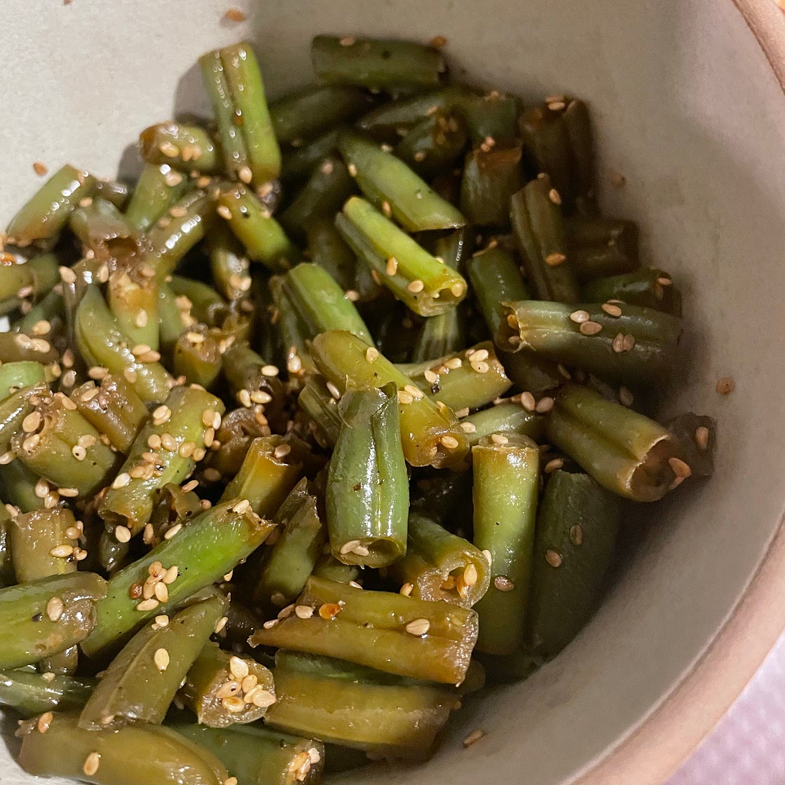 Wok-Seared Sesame Green Beans