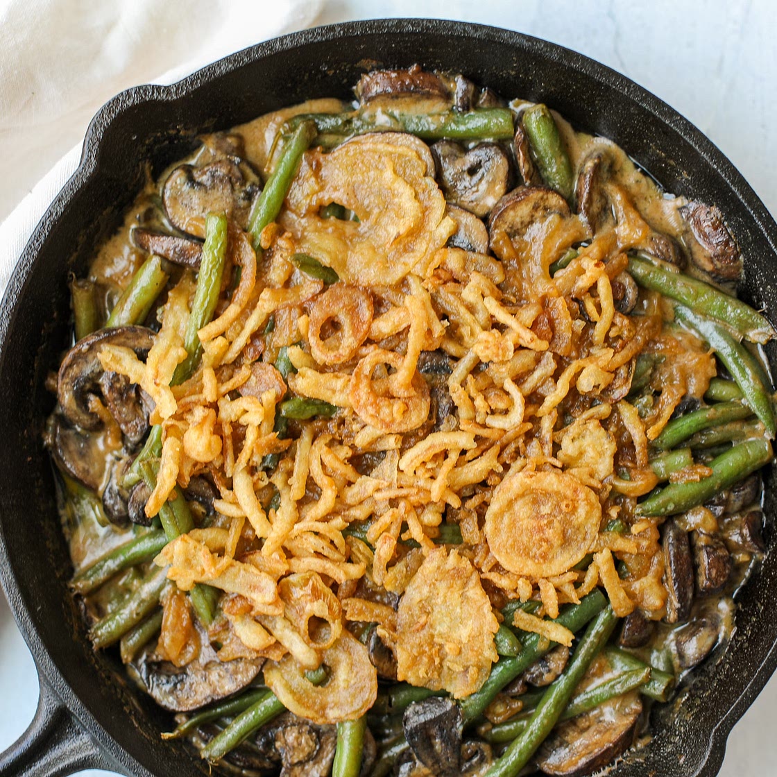 Creamy Green Bean Mushroom Casserole
