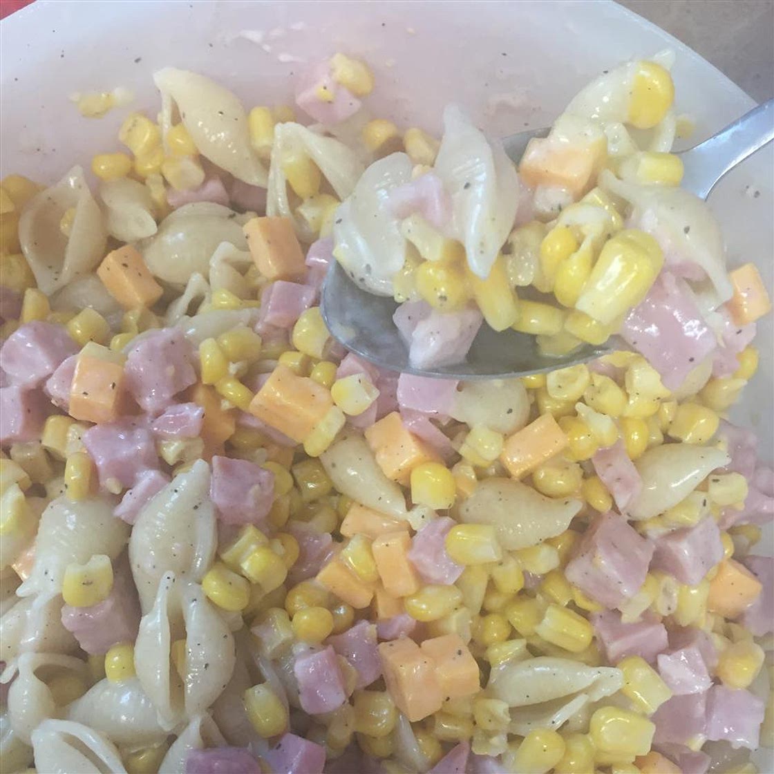 Ham and Shell Salad