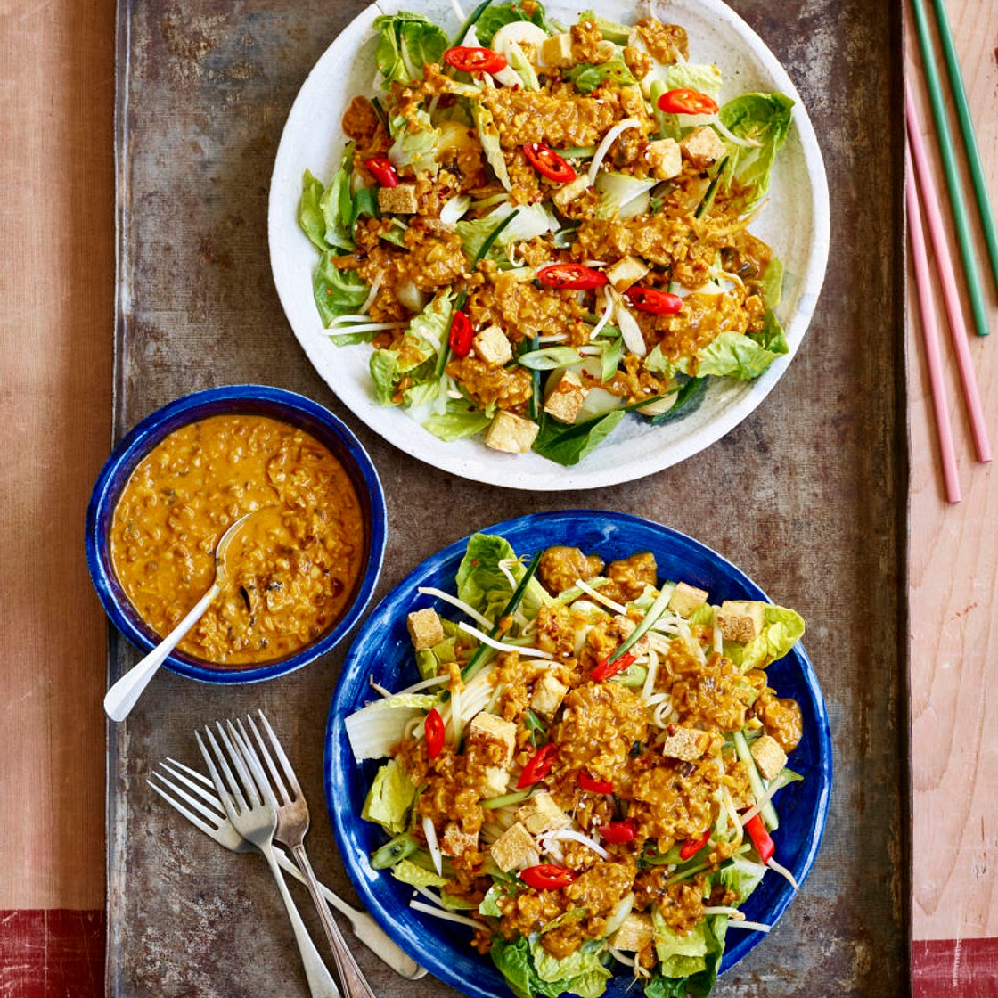 Vegan Rojak (Malaysian Satay) - Gaz Oakley