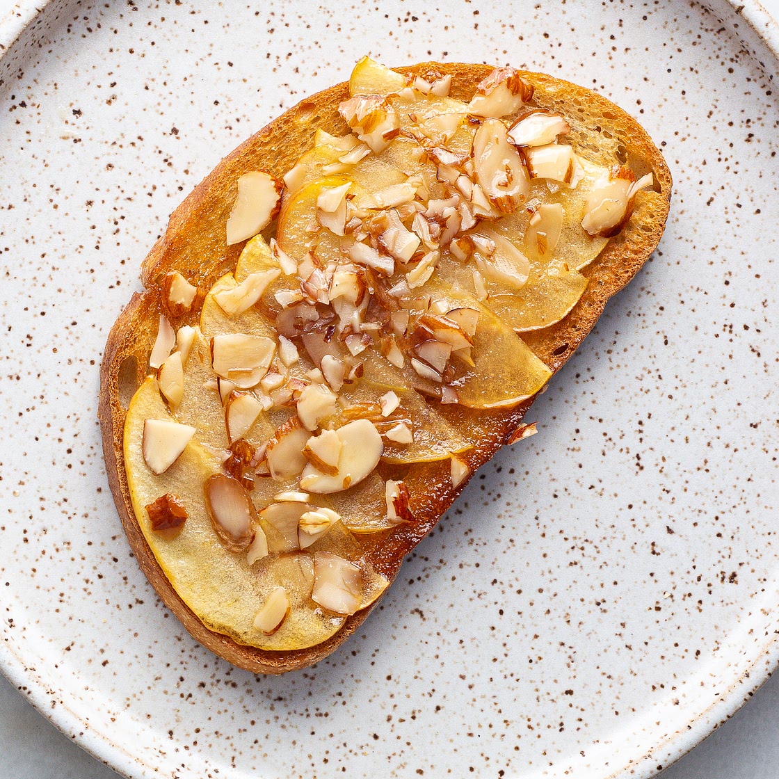 Apple Tahini Toast