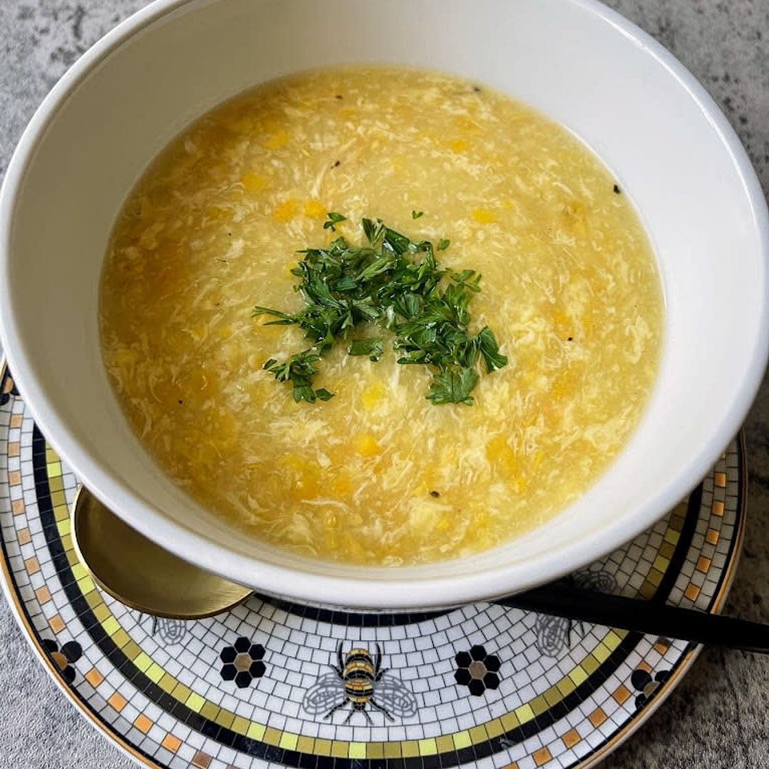 Egg Drop Corn Soup