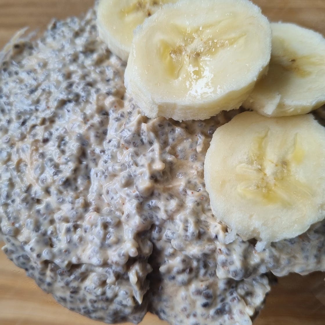 Peanut Butter Banana Crunch Chia Seed Pudding X