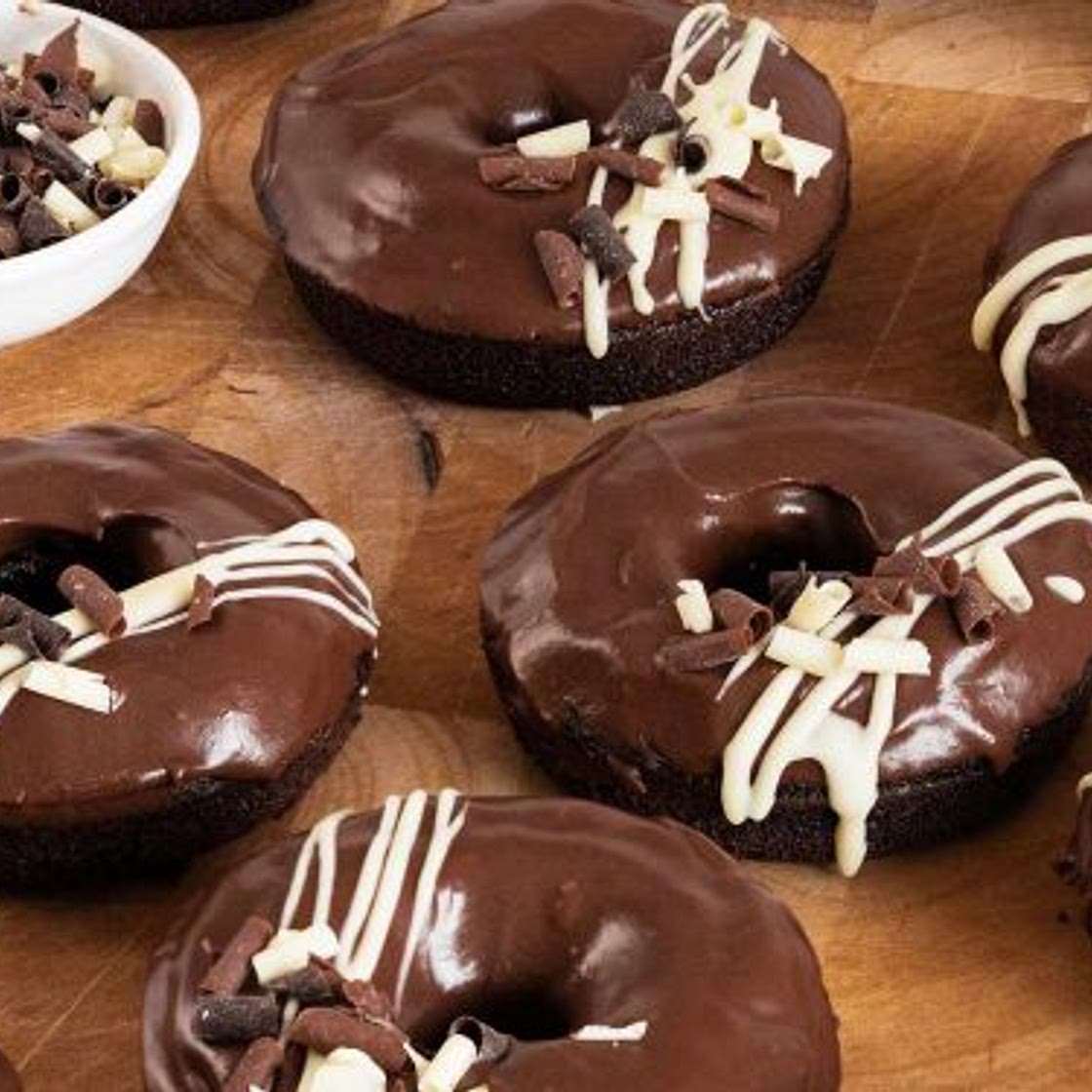 Chocolate Fudge Doughnuts