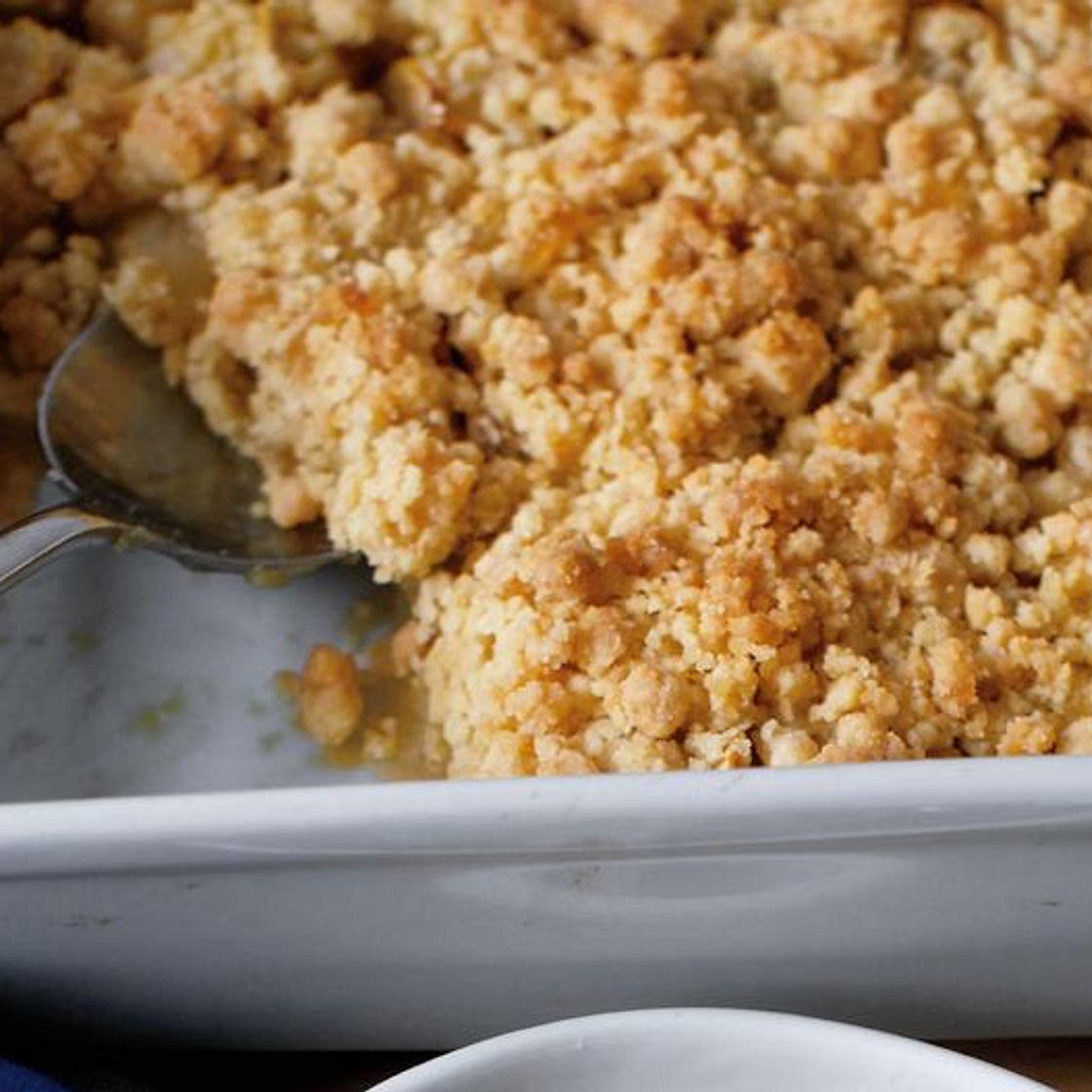 Wintry Apple Bake with Double Ginger Crumble