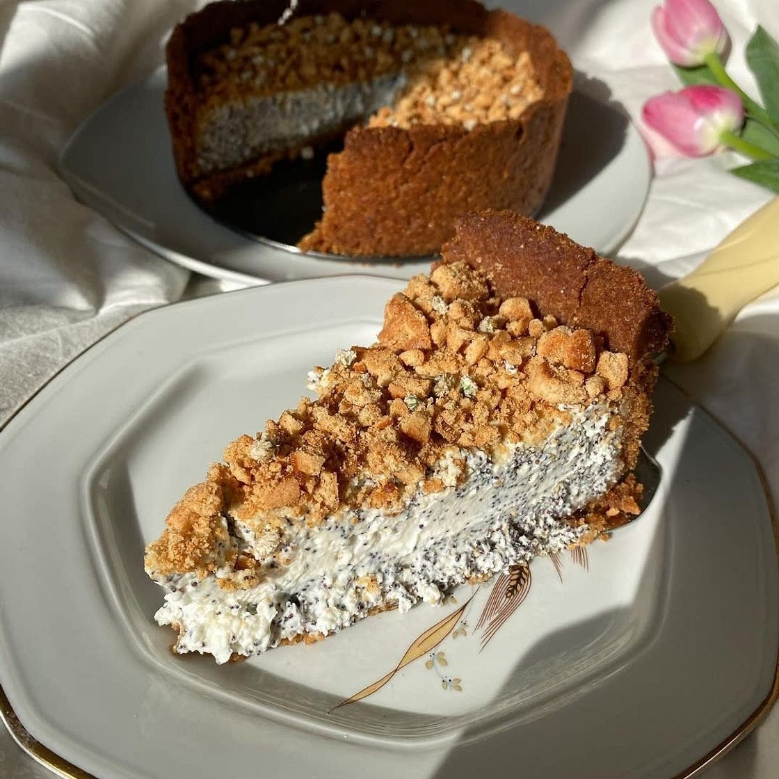 Cheesecake ai semi di papavero