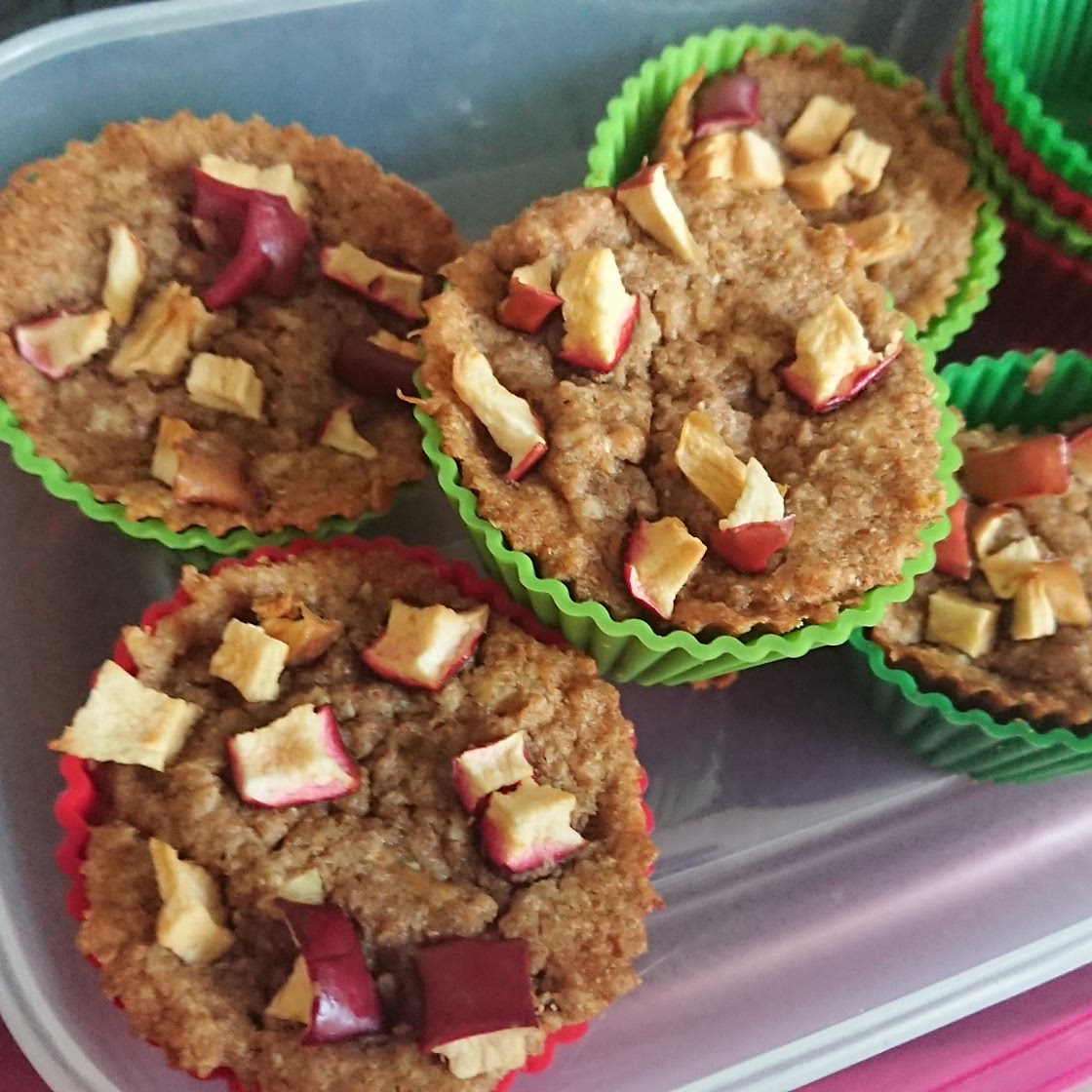 Vegane Vollkorn-Apfel-Muffins