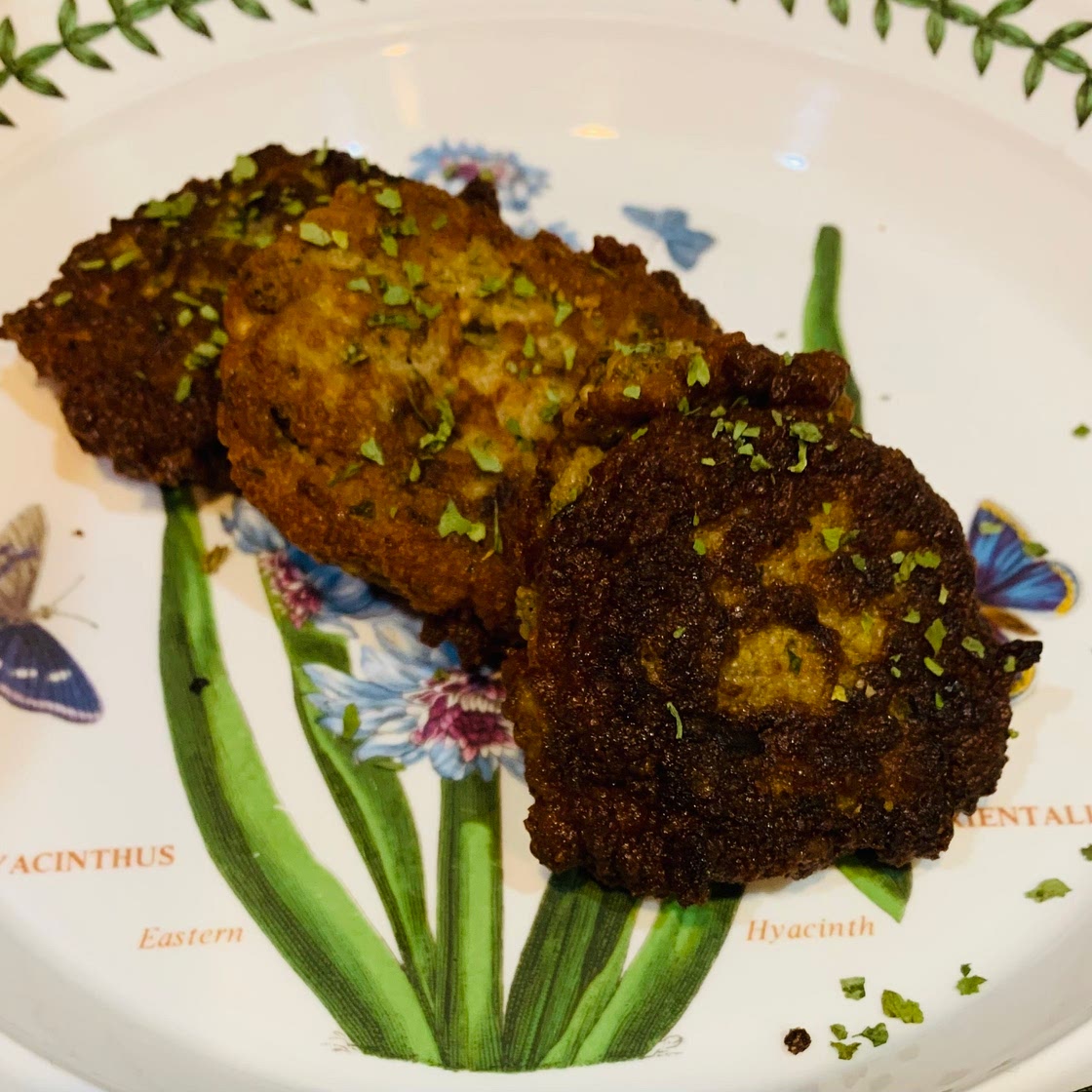 Falafel Tofu Mushroom Patties
