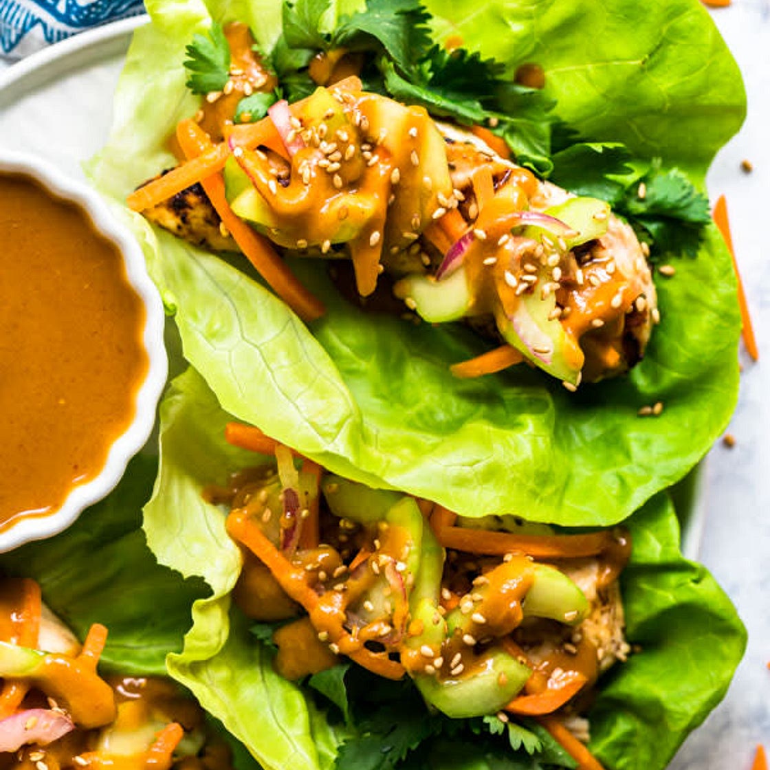 Copycat Cheesecake Factory Thai Lettuce Wraps