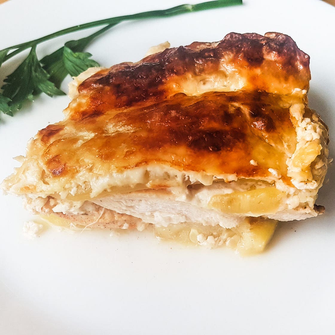 Roasted chicken with zucchini