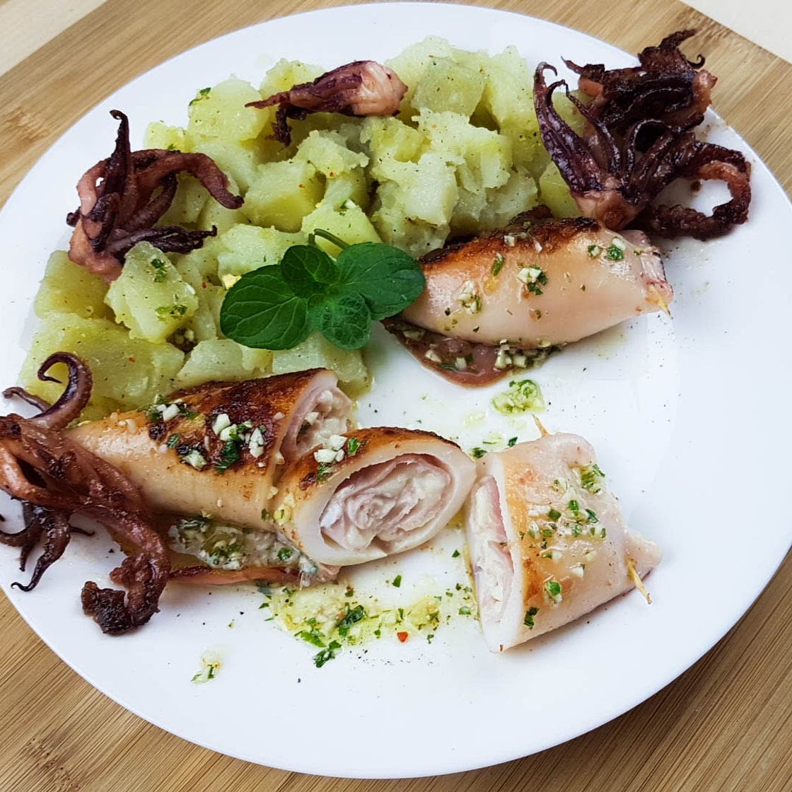 Stuffed squid recipe