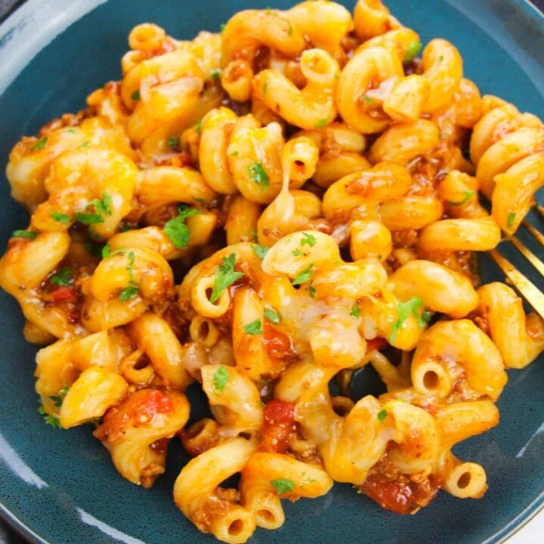Beef Enchilada Pasta