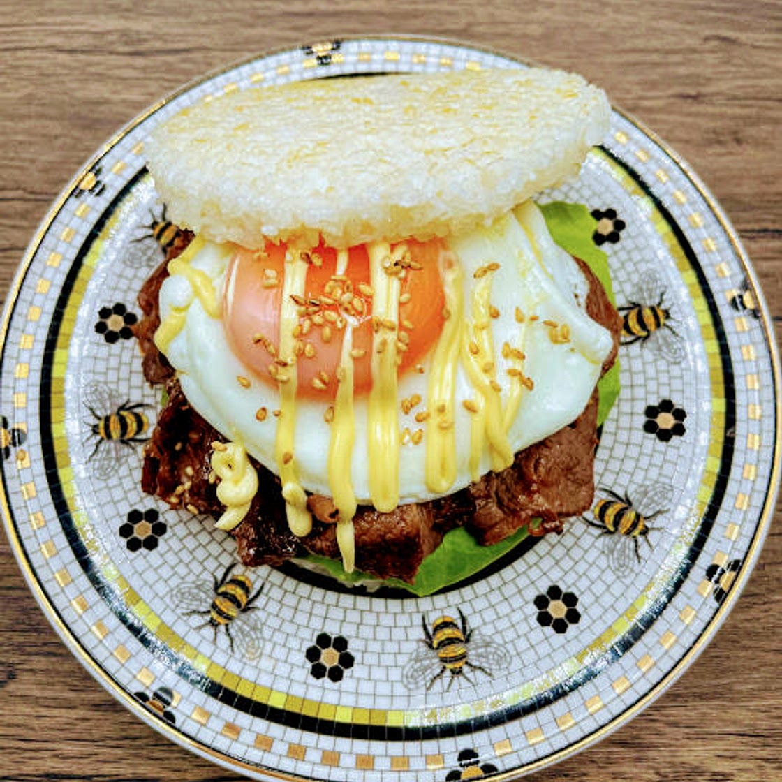 Korean BBQ Rice Burger