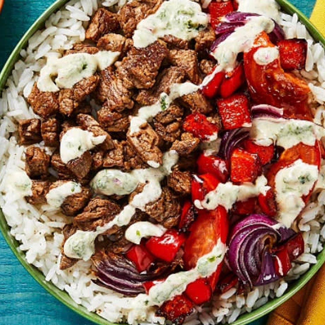 Chimichurri Rice Bowls (modified from HF)