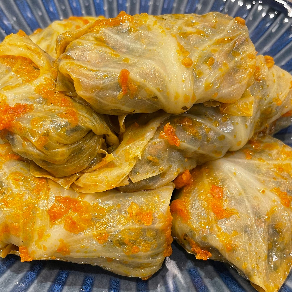 Persian Cabbage Dolmeh (Dolmeh Kalam)