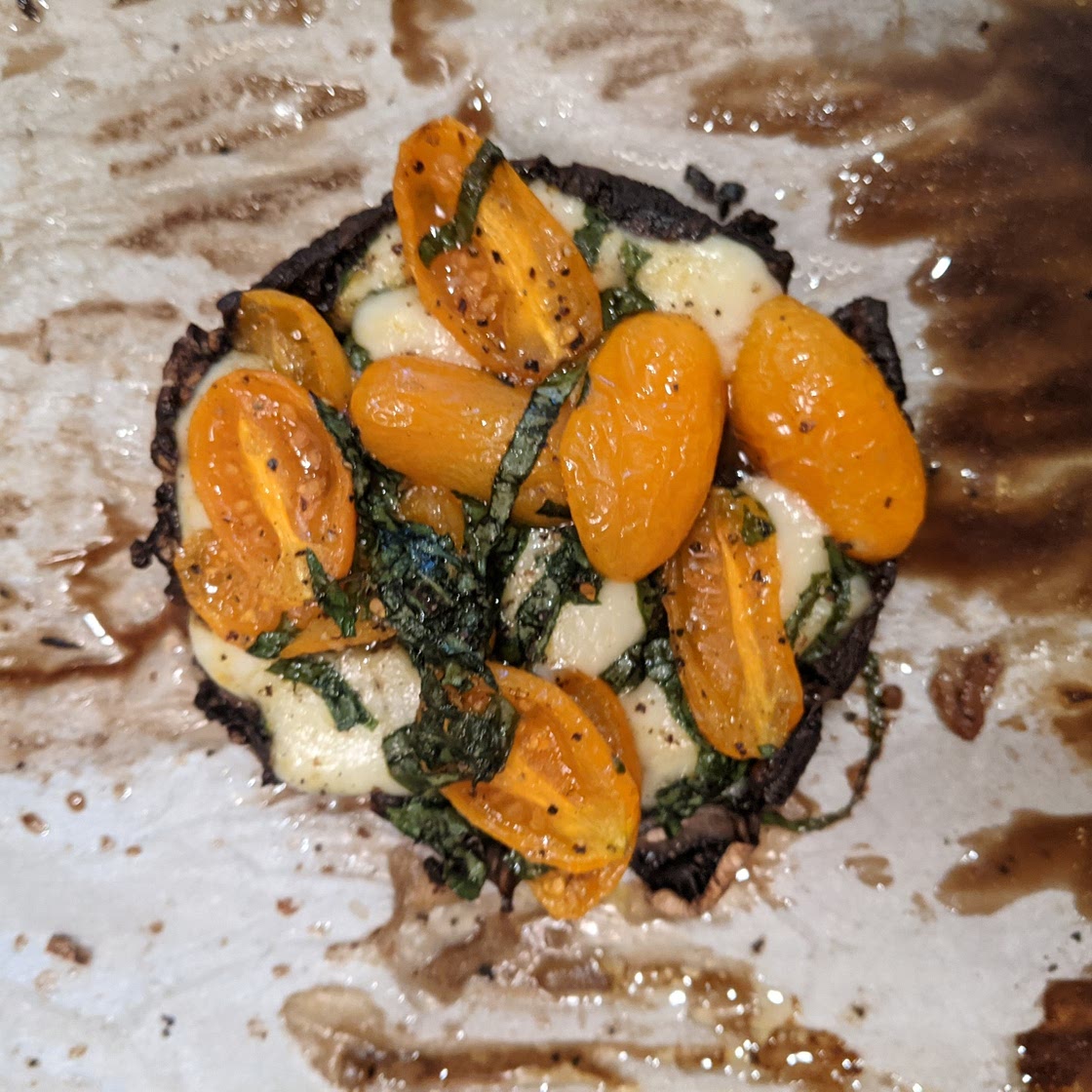 Caprese Stuffed Portobello Mushrooms