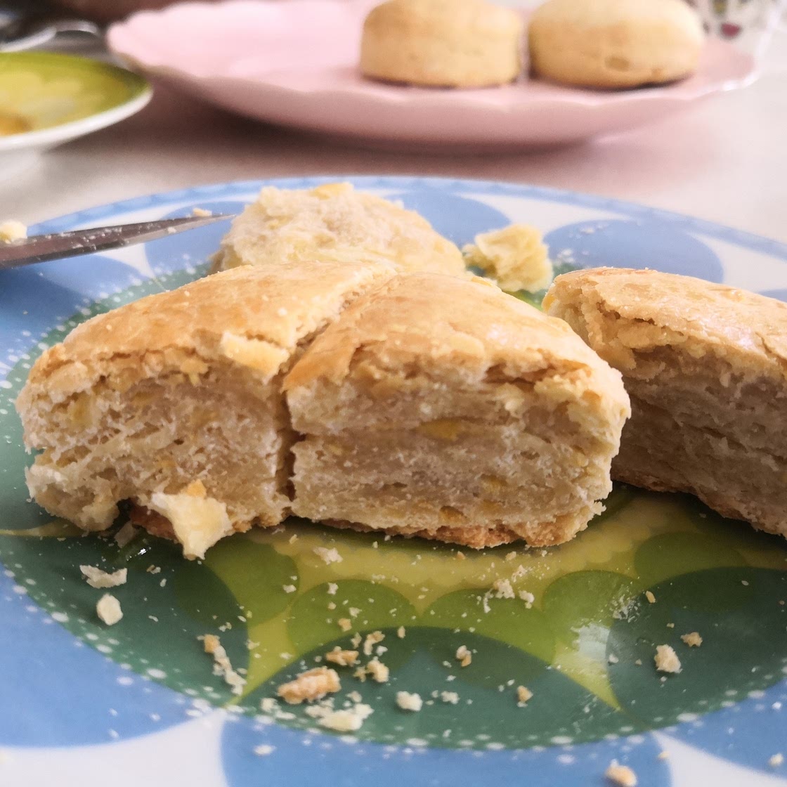 Honey and apple scones