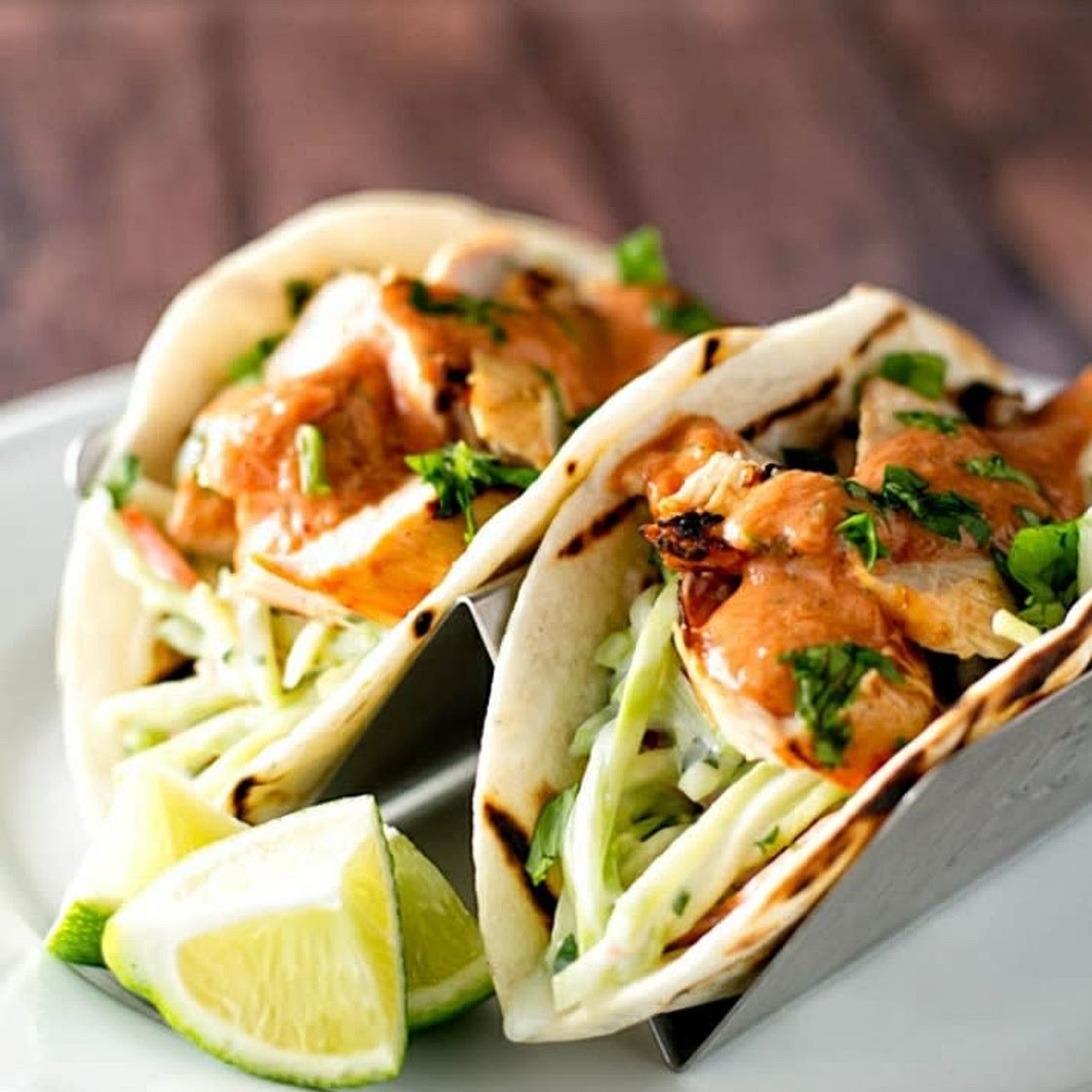 Chipotle chicken tacos