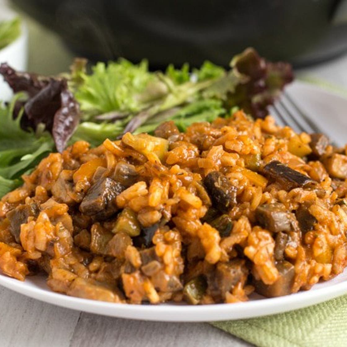 Ratatouille risotto