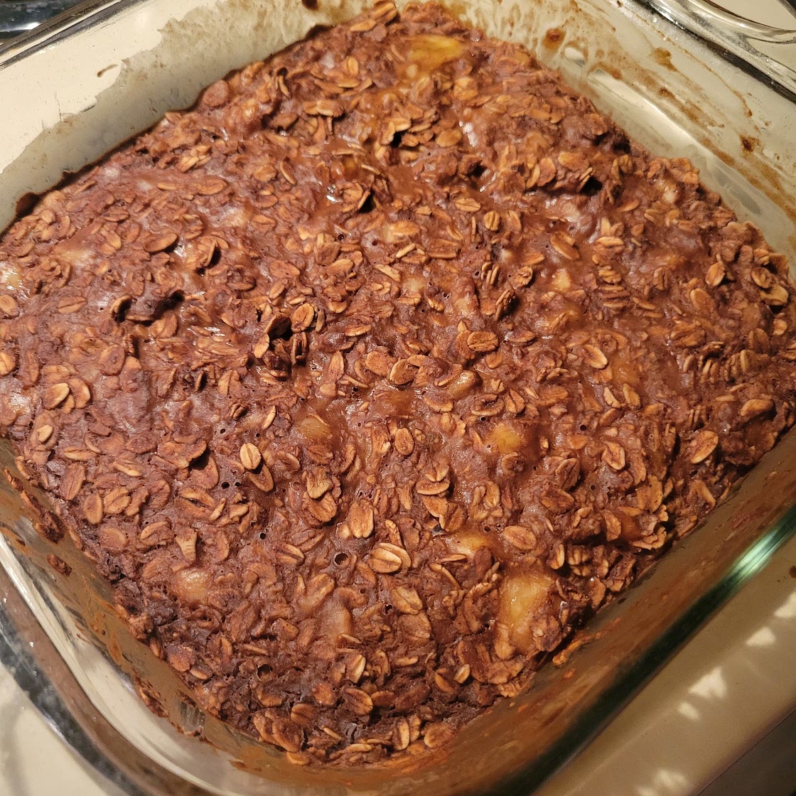 Vegan Chocolate Banana Baked Oatmeal
