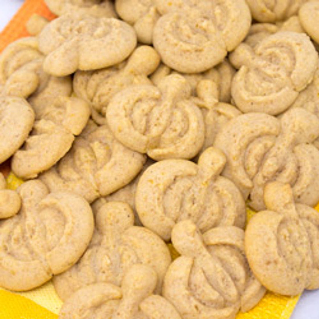 Pumpkin Spritz Cookies