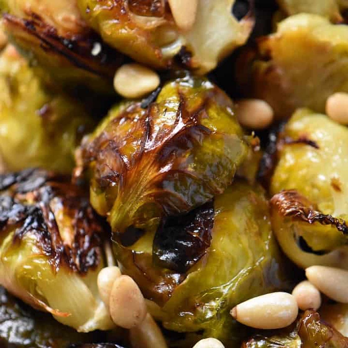 Garlic Roasted Brussels Sprouts