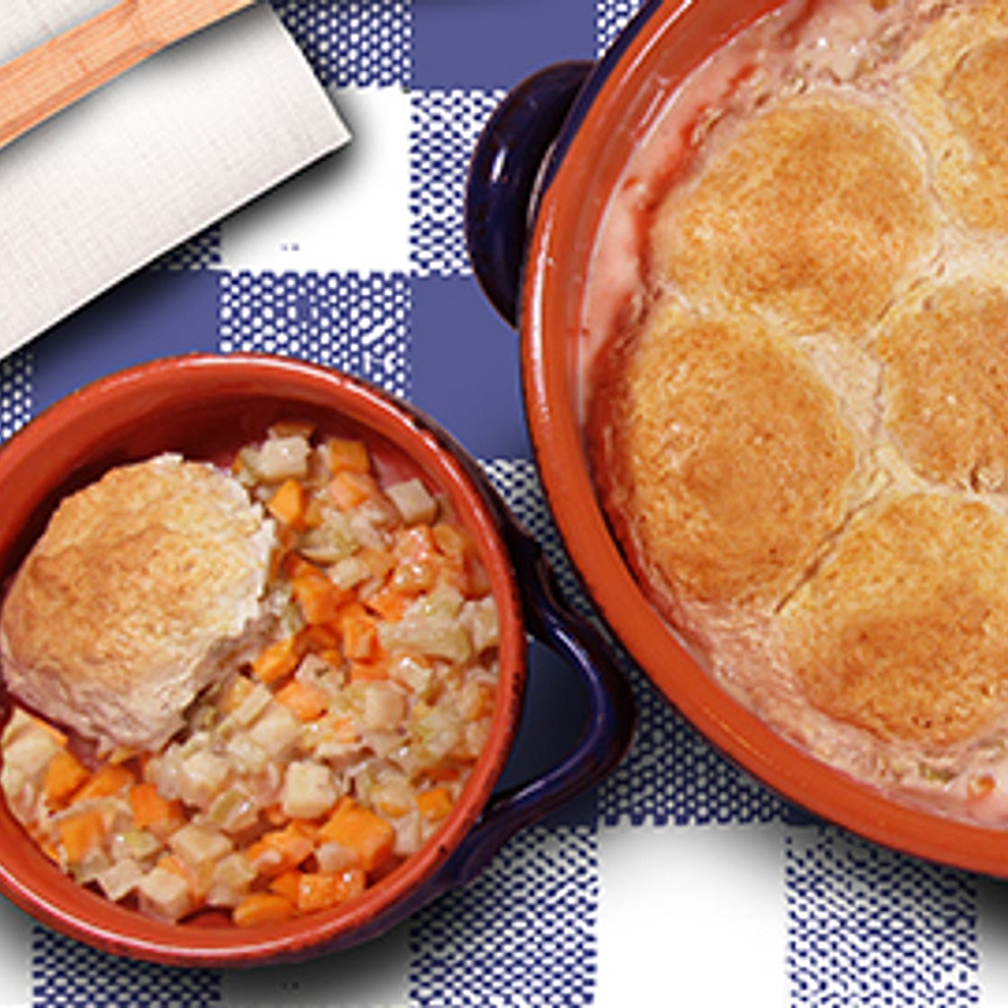 Vegetable Ragout with Garlic Sage Biscuits | PKU